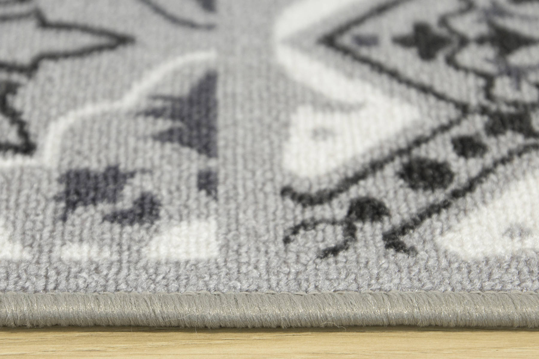 Protiskluzový koberec / běhoun Patchwork šedý