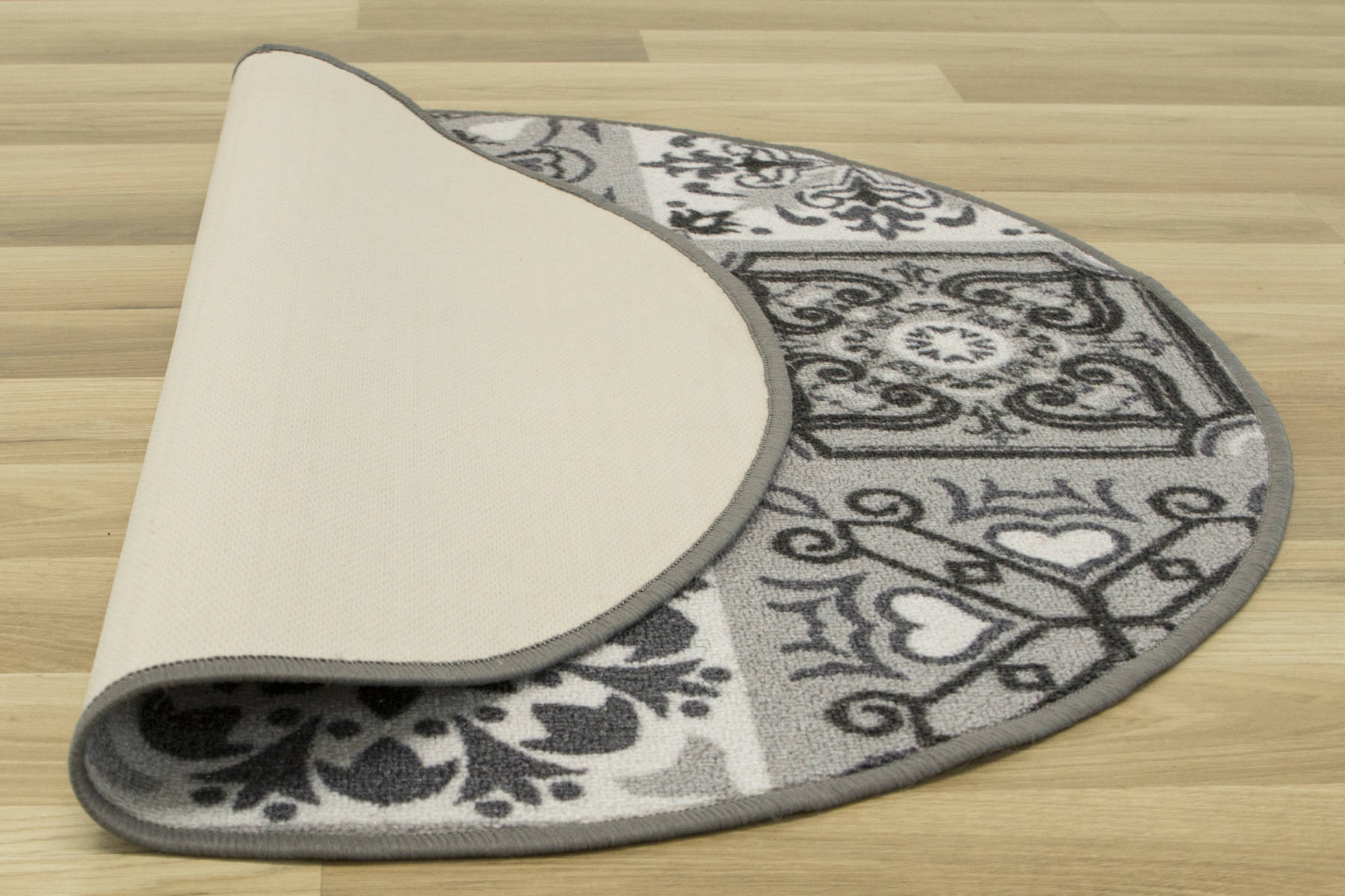 Protiskluzový koberec Patchwork šedý