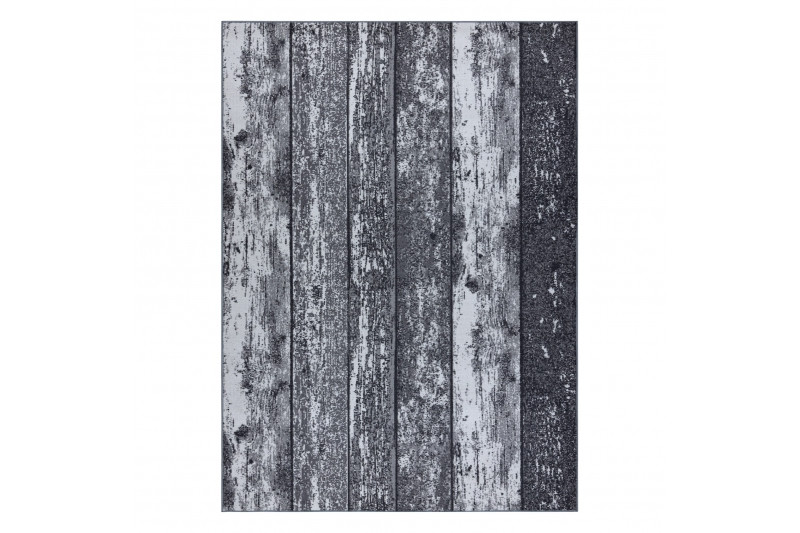 Protiskluzový koberec WOOD dřevo, desky - šedý