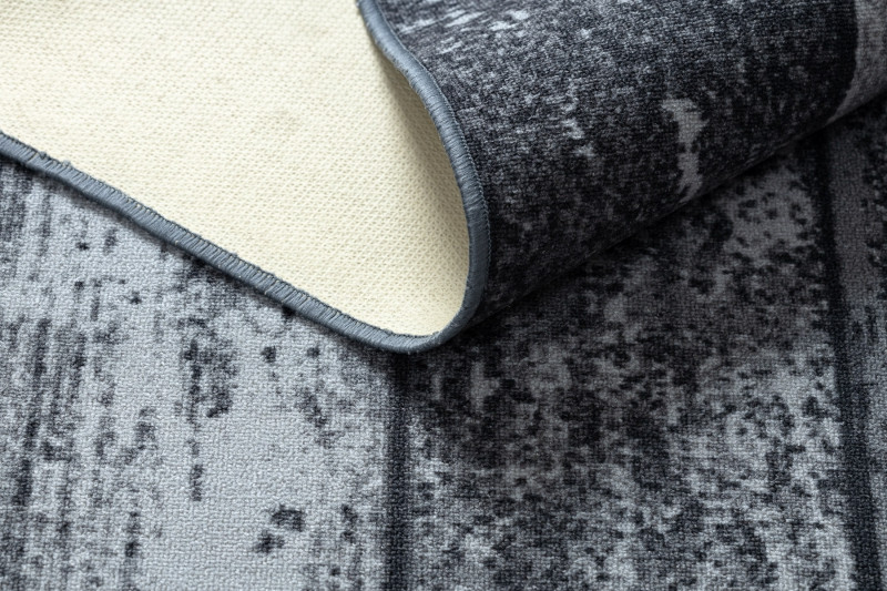 Protiskluzový koberec WOOD dřevo, desky - šedý