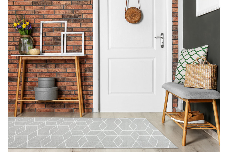 Protiskluzový běhoun CUBE kostka šedý - výprodej