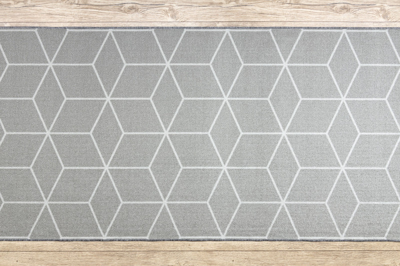 Protiskluzový běhoun CUBE kostka šedý - výprodej