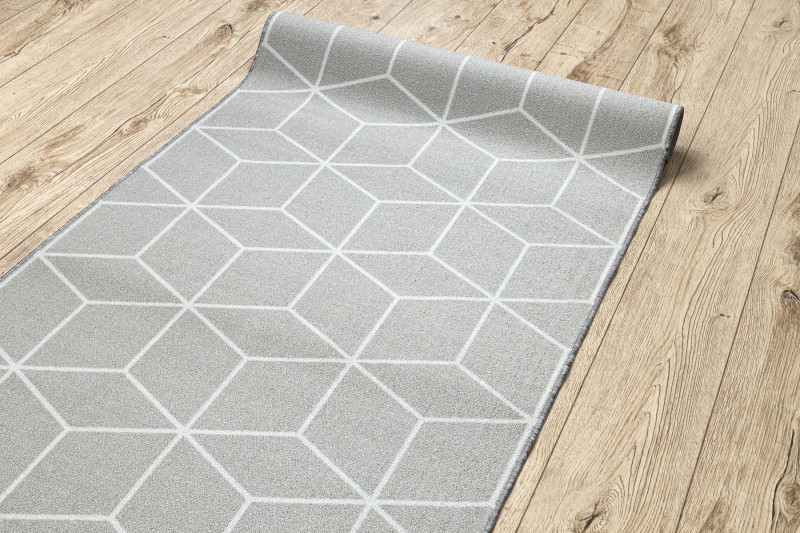 Protiskluzový běhoun CUBE kostka šedý - výprodej