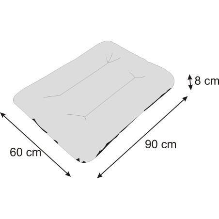 Matrace ECO PRESTIGE R1 tlapky, tmavě hnědý