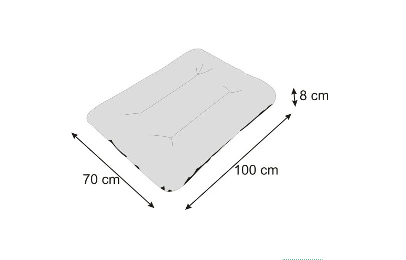 Matrace ECO PRESTIGE R2 tmavě šedý ekolen