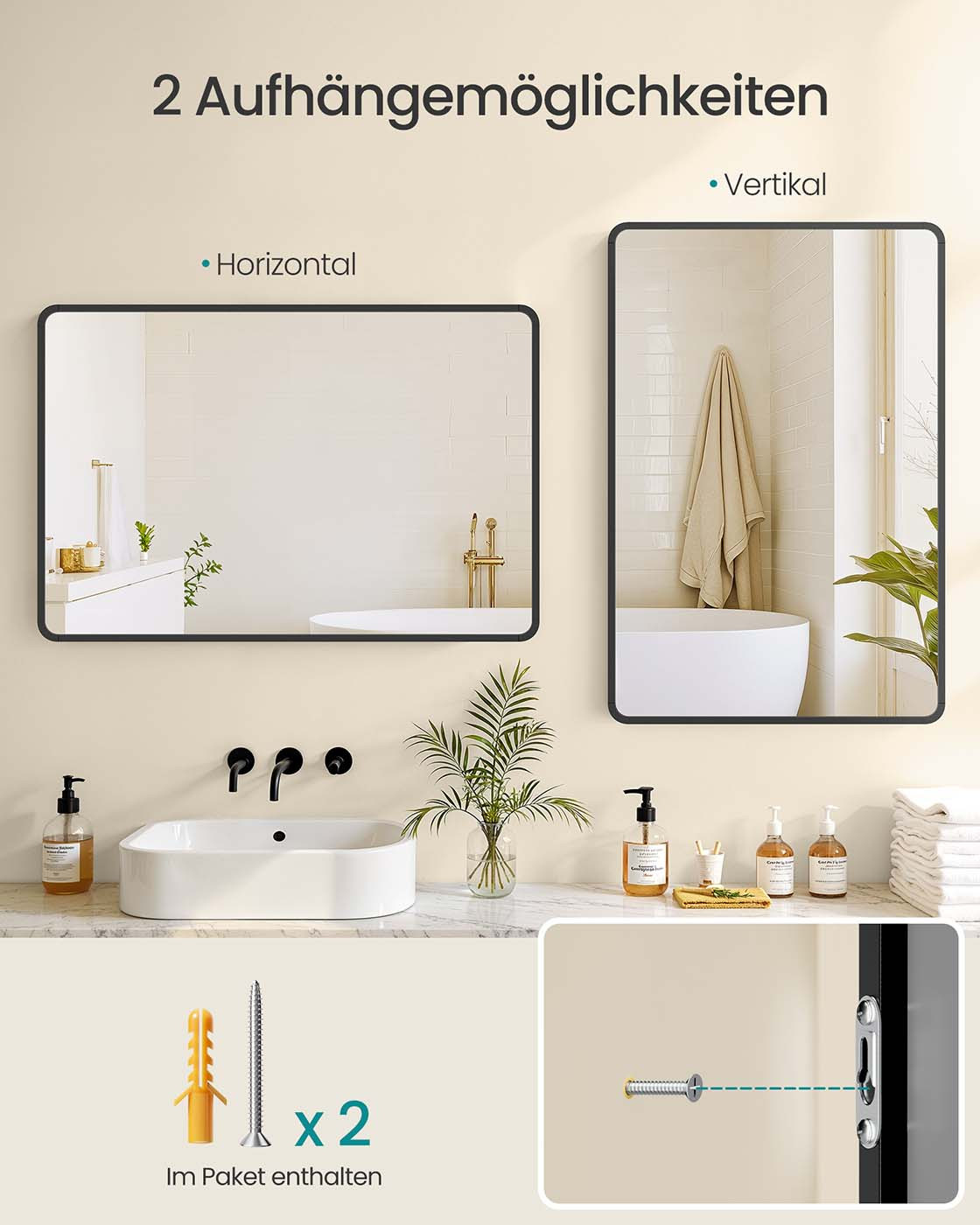 Závěsné zrcadlo LWM010BD01