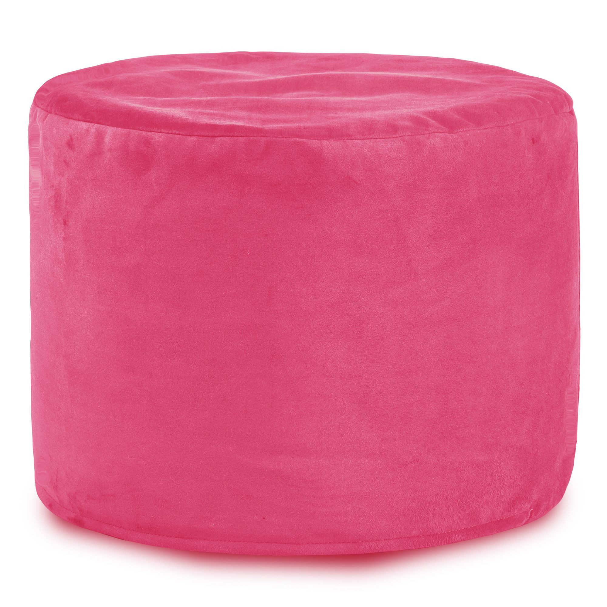 Taburetka Cilindro Růžová plyš