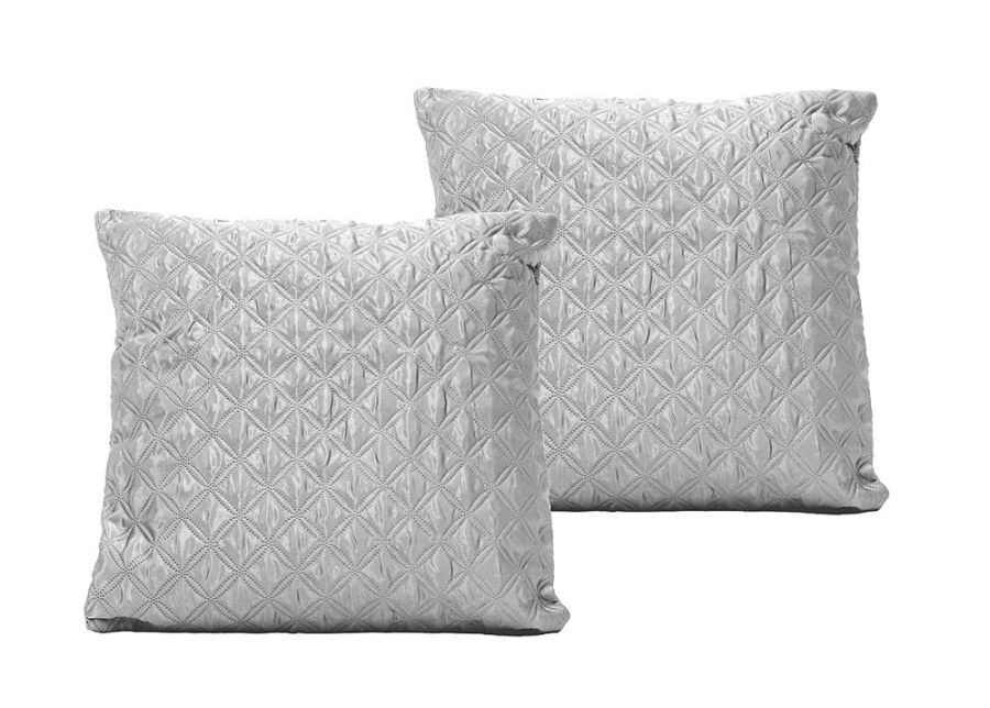 Saténový přehoz Palermo stříbrný / šedý