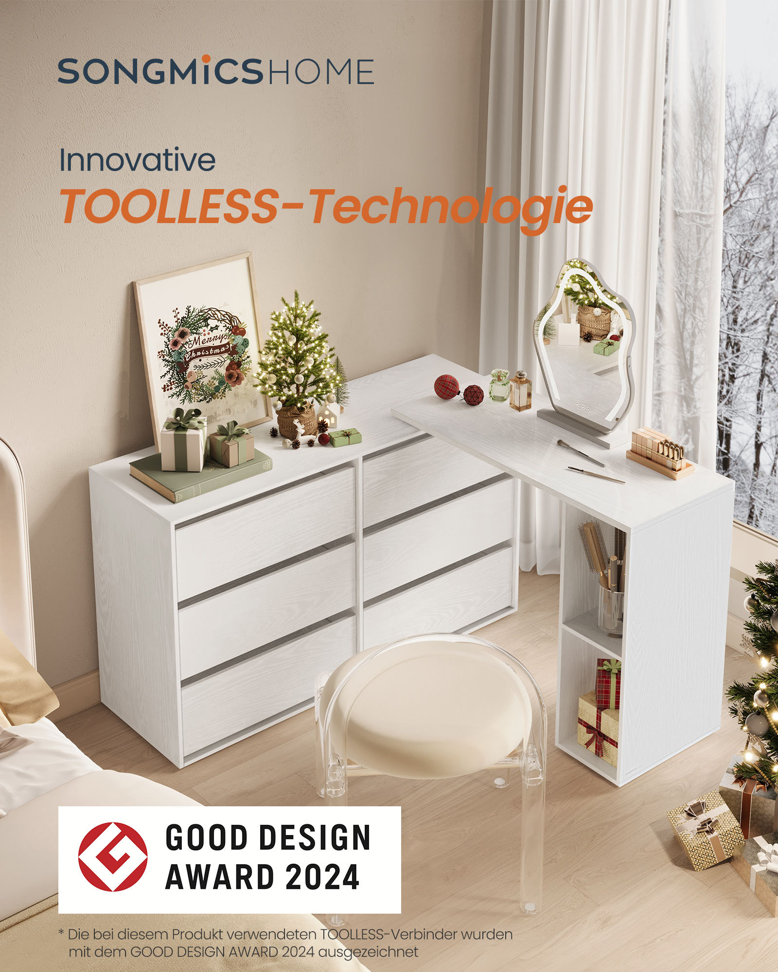 Komoda s nastavitelným stolkem LTS656W01