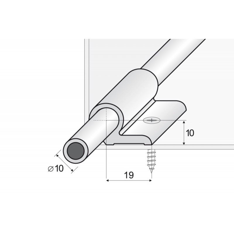 Schodišťové lišty - hnědé