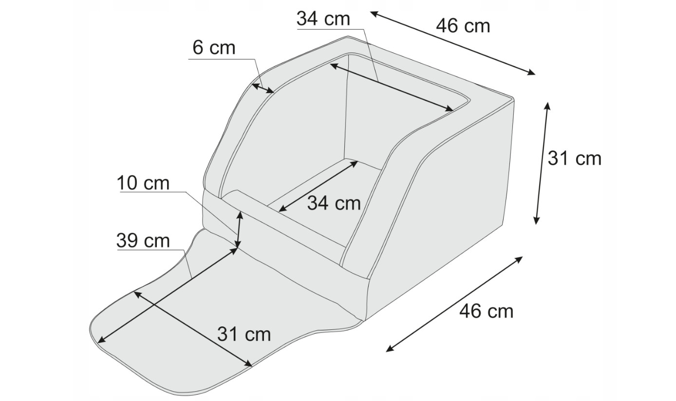 Přepravní sedačka TRIP grafitová