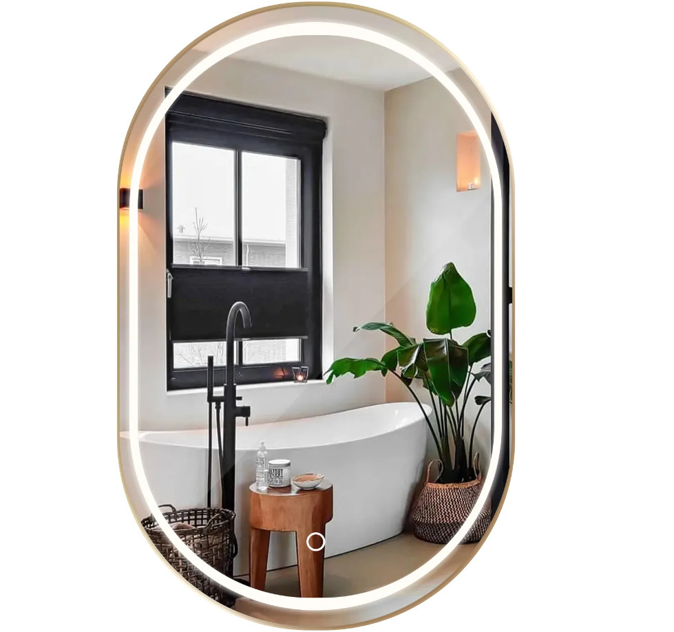 Oválné LED zrcadlo 60x90CM