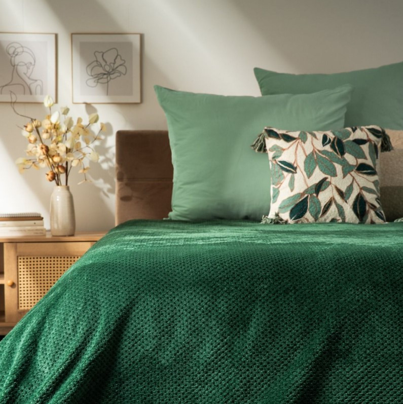 Přehoz na postel NOAH zelený 707193