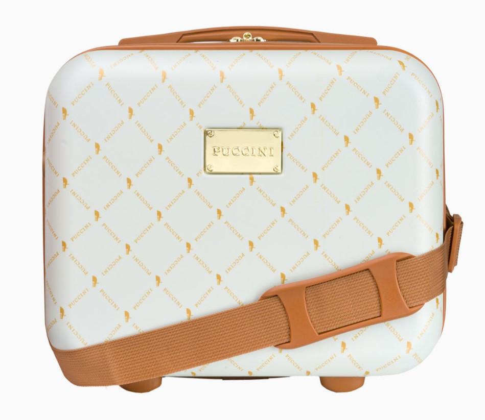 Béžové cestovní pouzdro Saint Tropez s monogramem