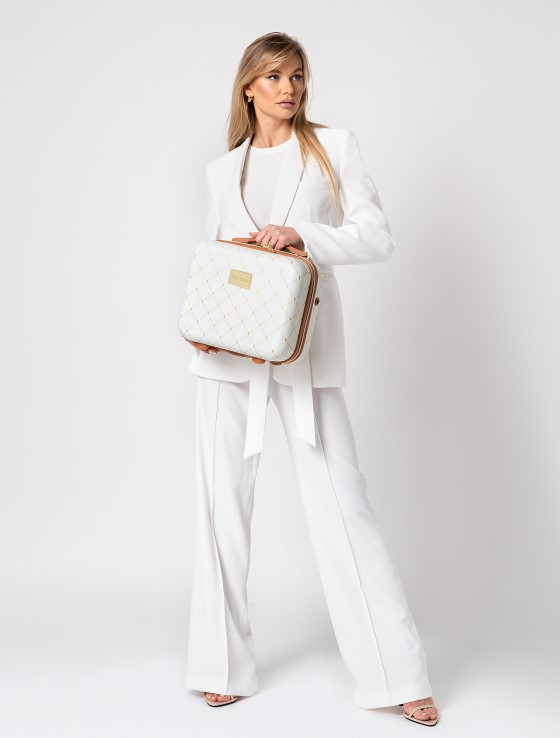 Béžové cestovní pouzdro Saint Tropez s monogramem