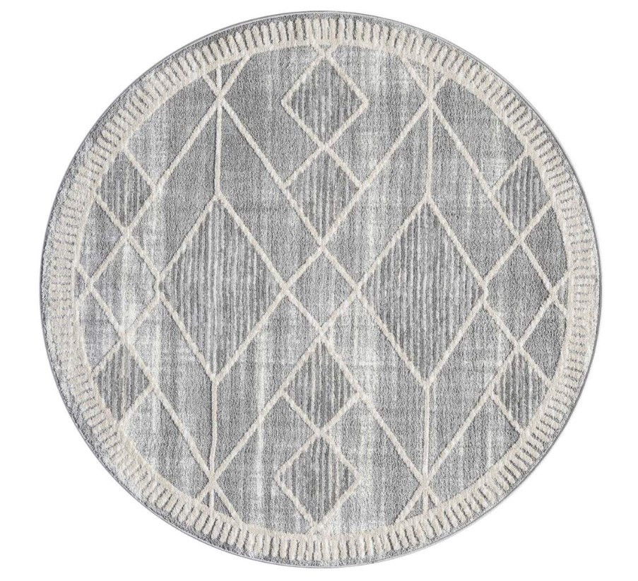 Koberec Flair 178 kruh šedý