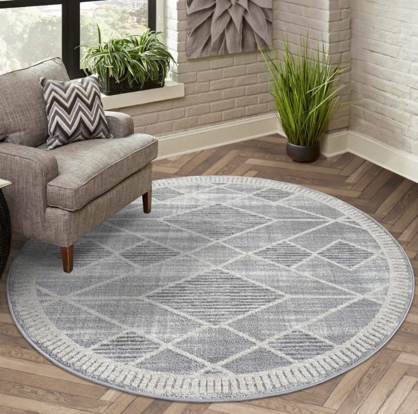 Koberec Flair 178 kruh šedý