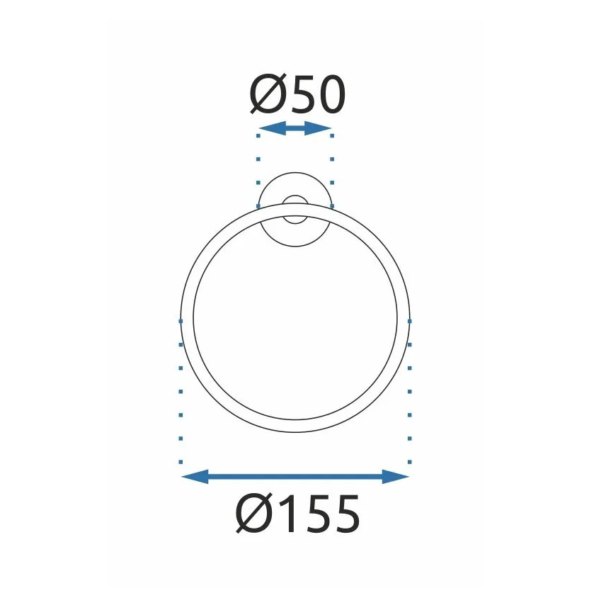 Koupelnový věšák RING 332915B MIST 05