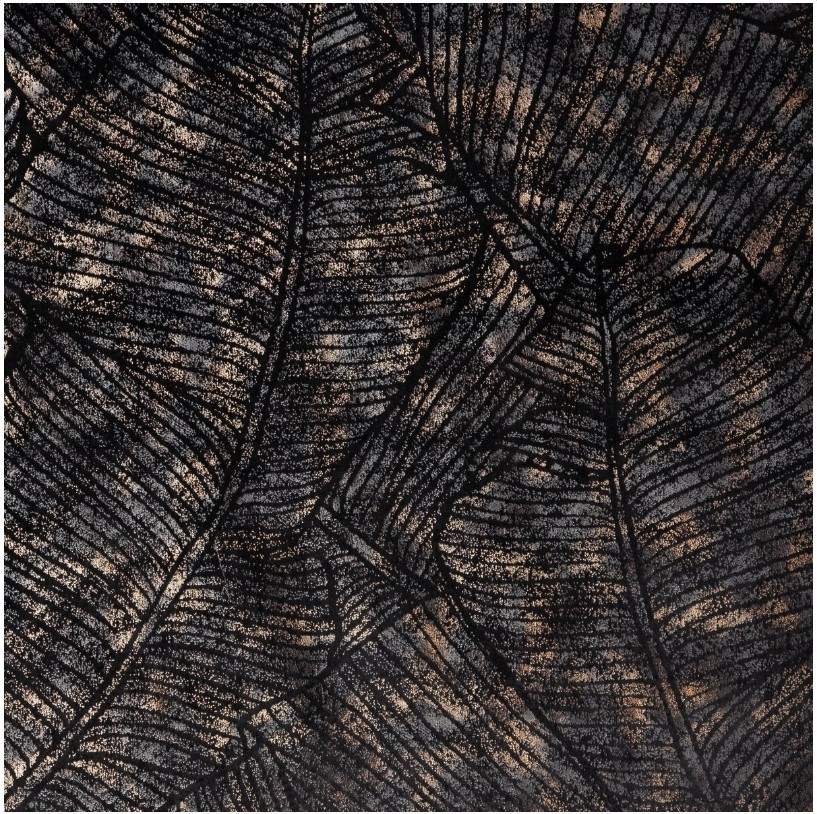 Hotový závěs TULIA černá - na pásce