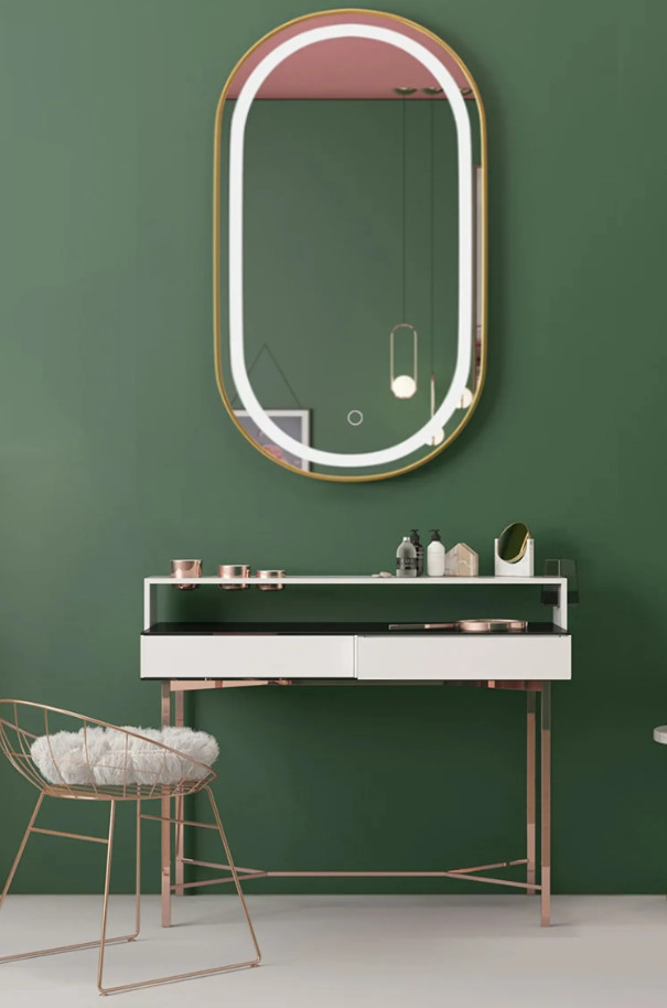 Oválné LED zrcadlo 60x90CM