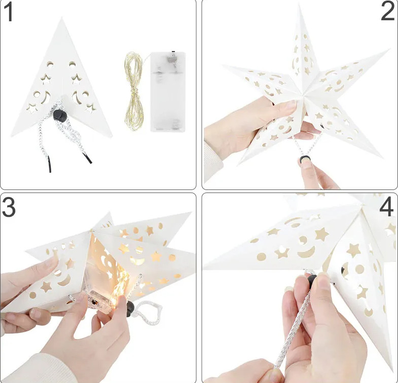 Vánoční dekorace LED Hvězda SY-001