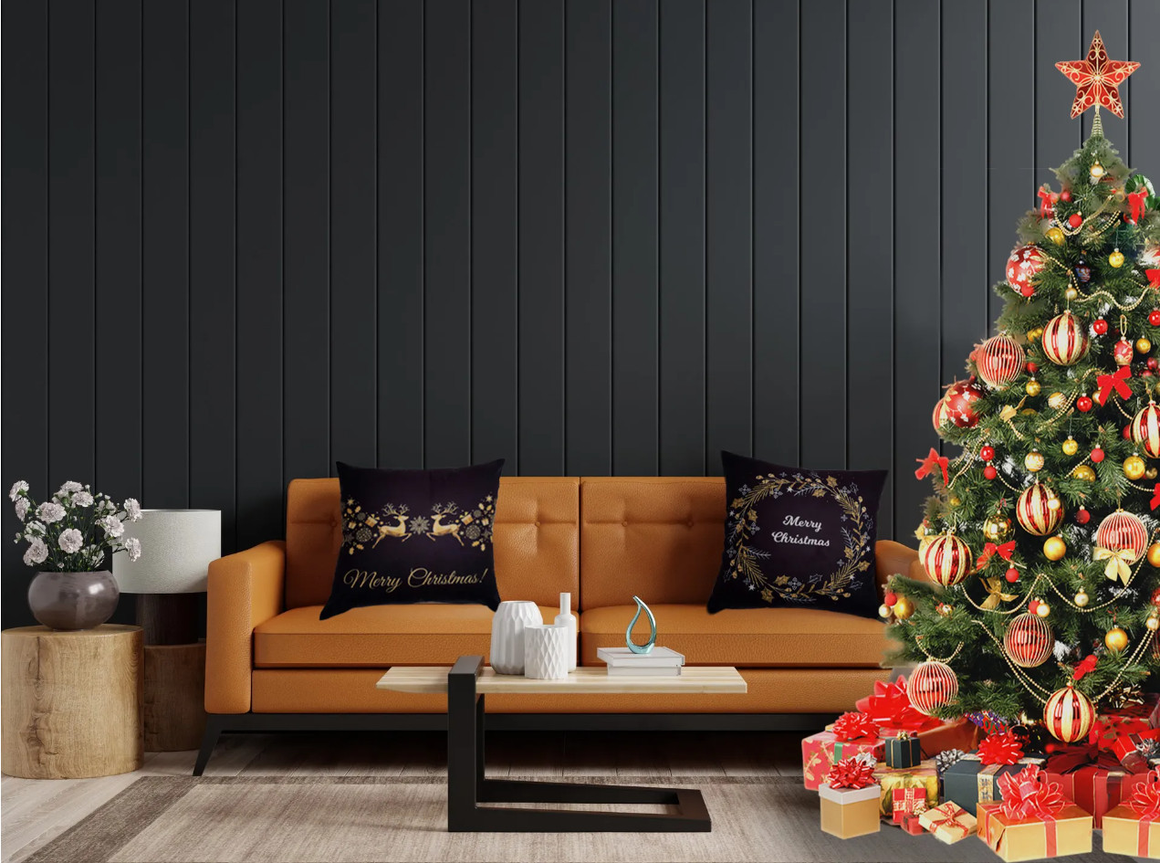 Sváteční povlak na polštář 3D 38