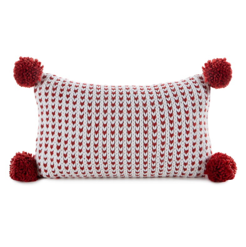 Povlak na polštář CHP 104 červený / bílý