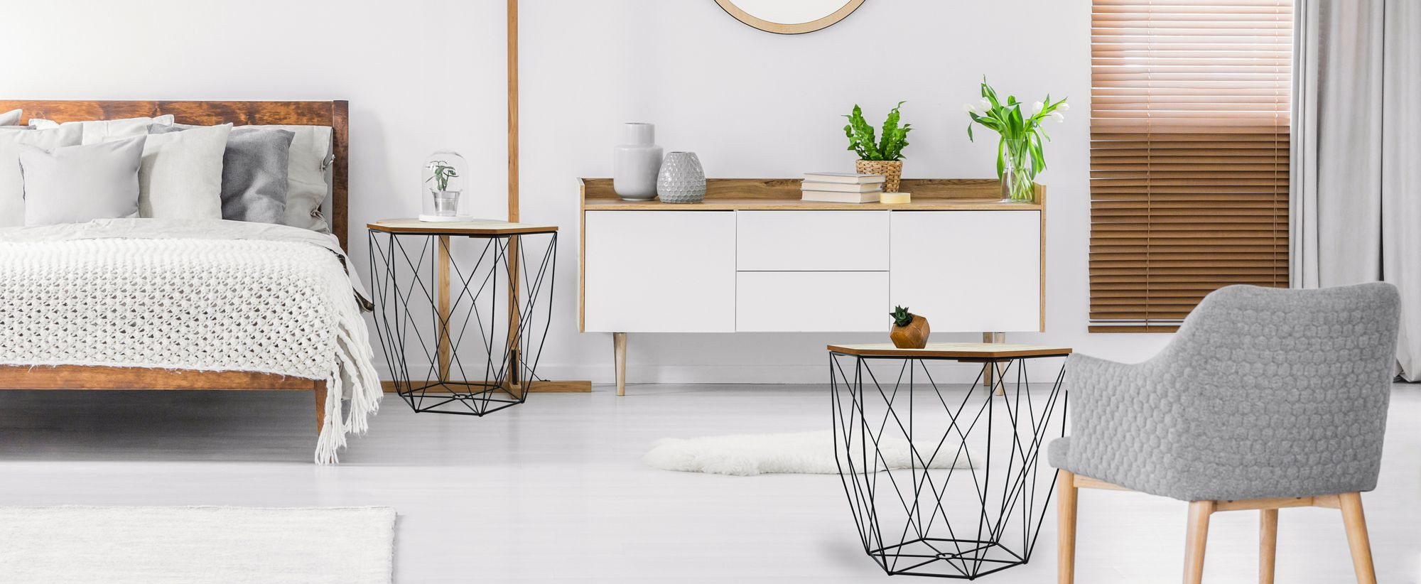 Set drátěných stolků SG1910-77