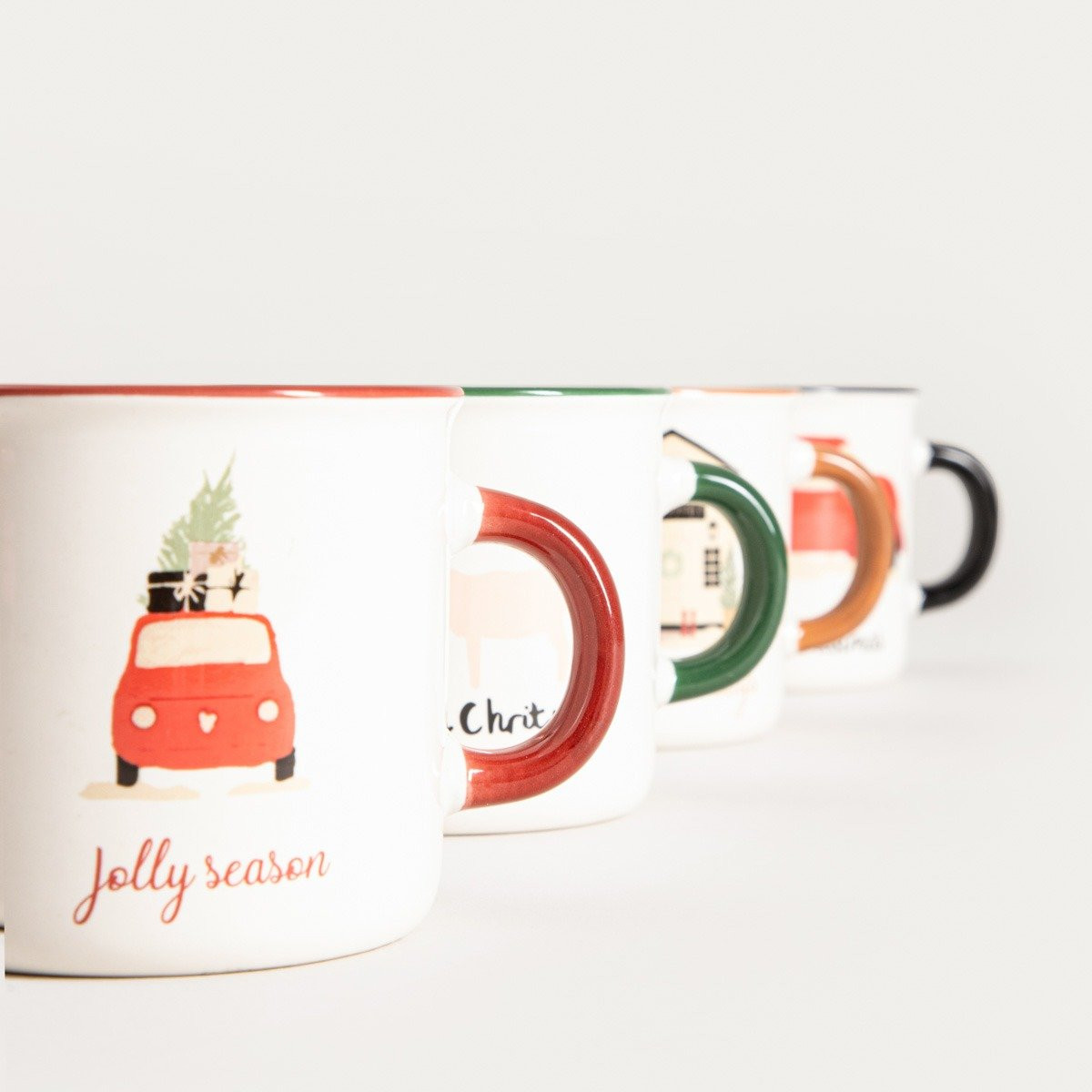 Sada čtyř hrníčků BOGOL bílá 757648 150 ml