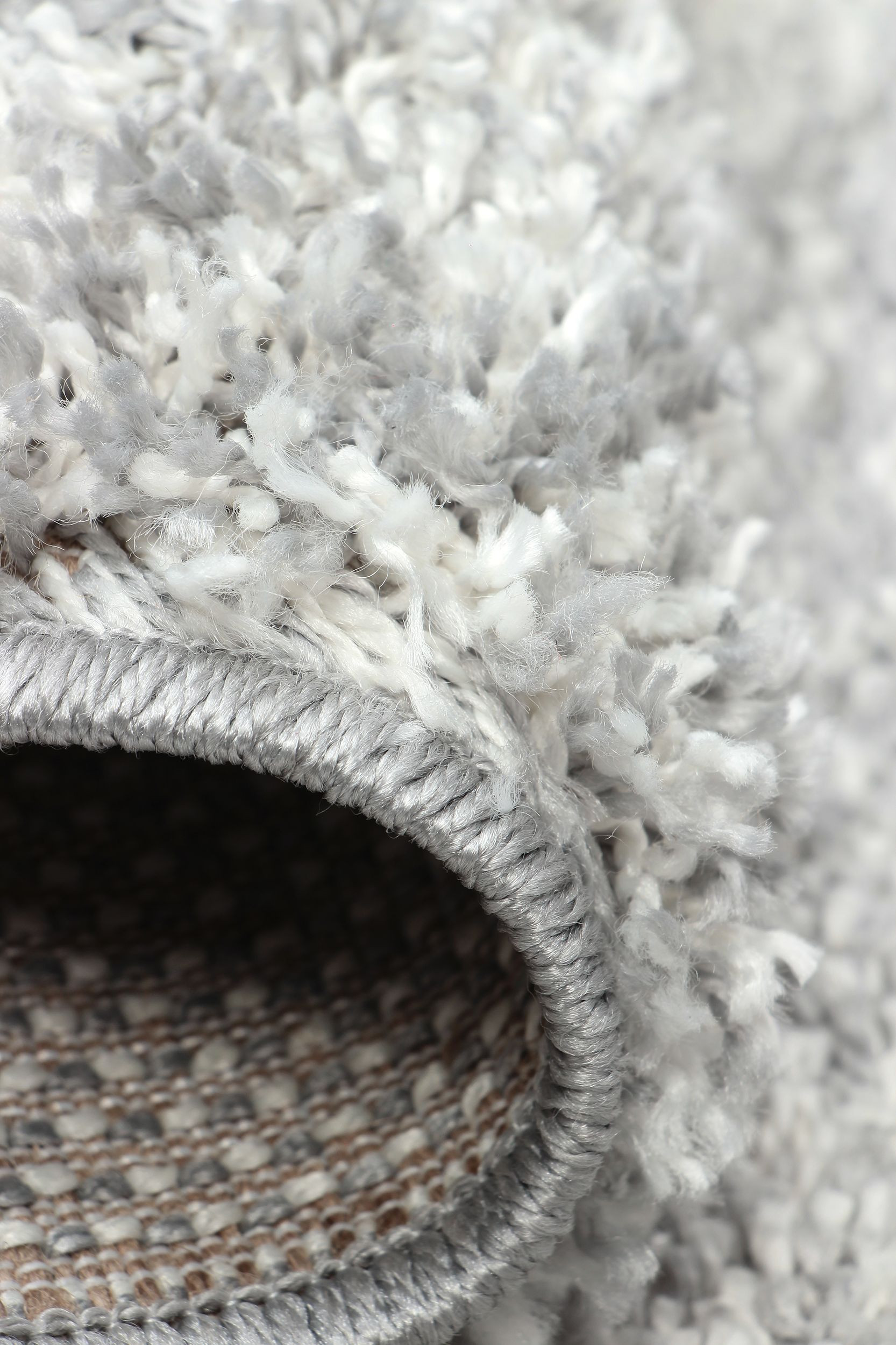 Koberec SHAGGY DE LUXE/EVO SHAGGY 8000/910 šedý / bílý