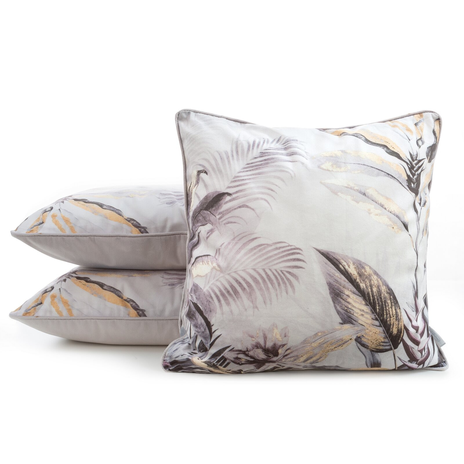 Povlak na polštář MINK G biely / zlatý