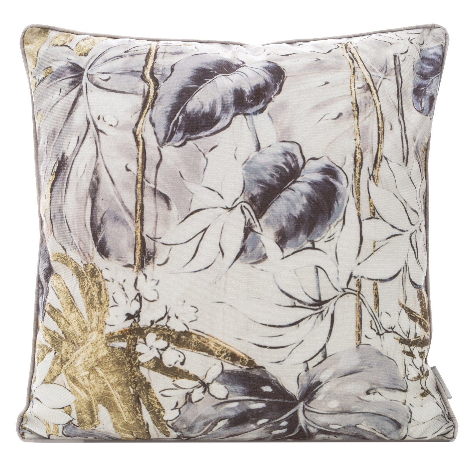 Povlak na polštář MINK H biely / stříbrný