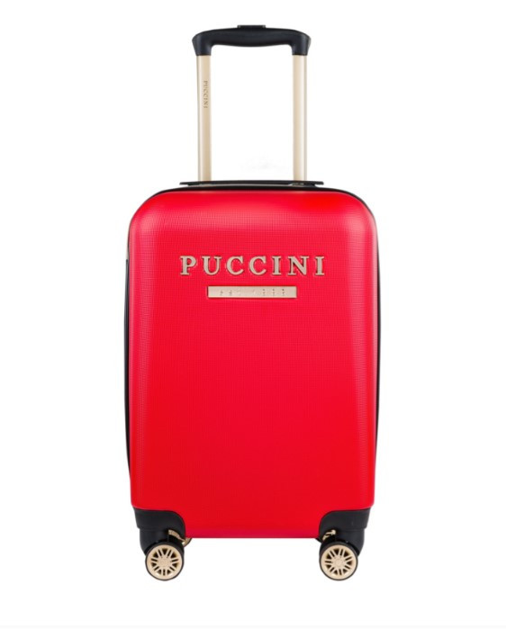Červený kabinový kufr Los Angeles