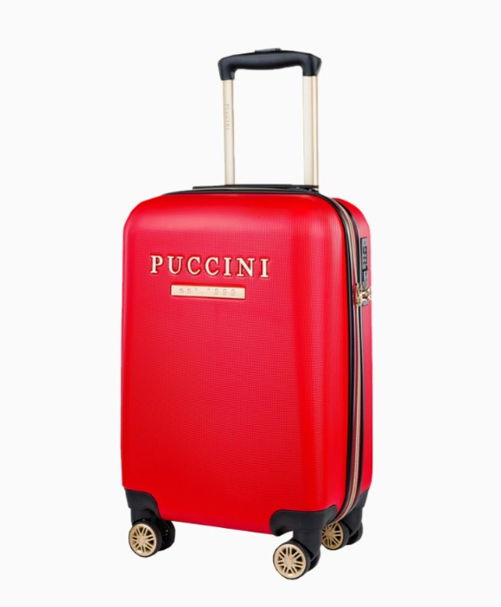 Červený kabinový kufr Los Angeles