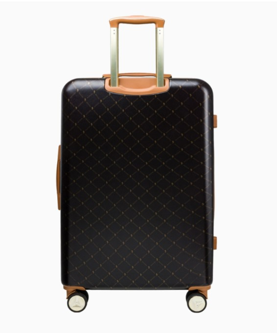 Velký hnědý kufr Saint Tropez s monogramem