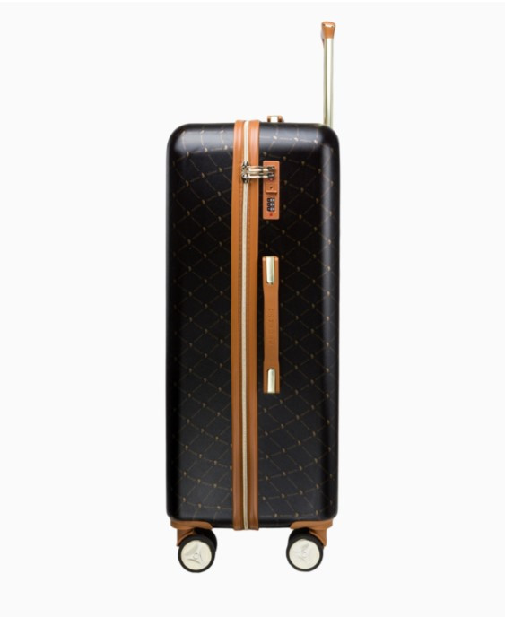 Velký hnědý kufr Saint Tropez s monogramem