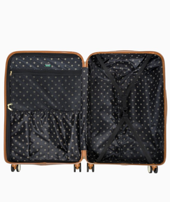 Velký hnědý kufr Saint Tropez s monogramem