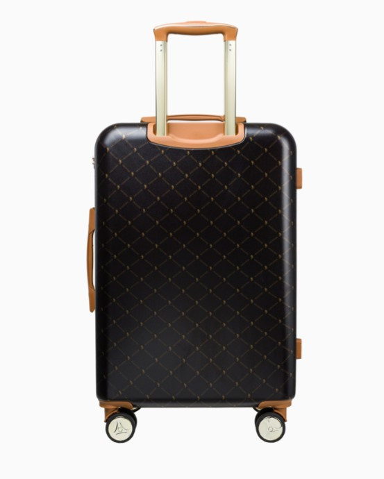 Střední hnědý kufr Saint Tropez s monogramem