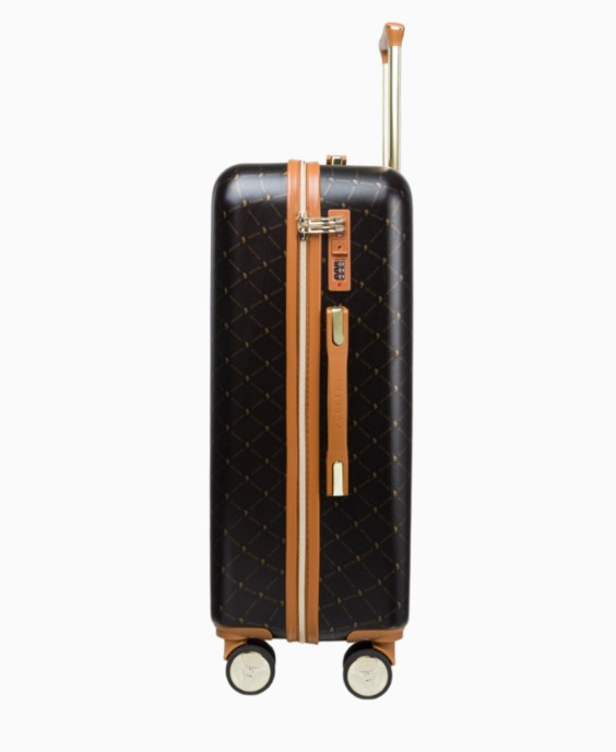 Střední hnědý kufr Saint Tropez s monogramem