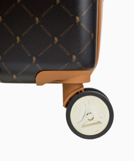 Střední hnědý kufr Saint Tropez s monogramem