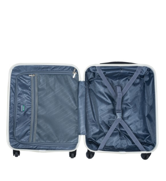 Bílý kabinový kufr Paris