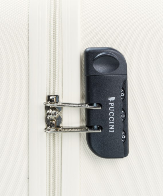 Bílý kabinový kufr Paris