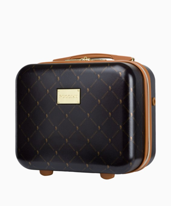 Hnědé cestovní pouzdro Saint Tropez s monogramem