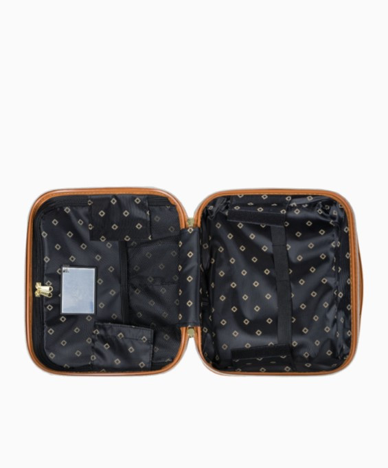 Hnědé cestovní pouzdro Saint Tropez s monogramem