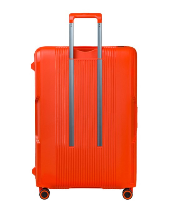 Velký oranžový kufr Osaka uzavíraný přezkami
