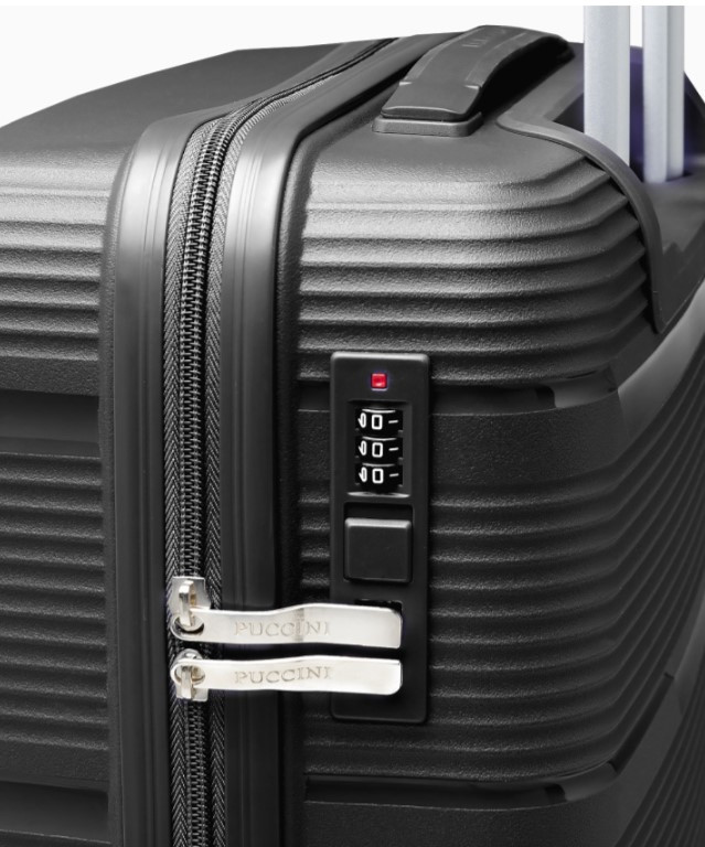 Černý kabinový kufr Casablanca