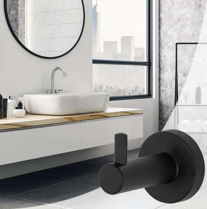 Koupelnový věšák černý 322210