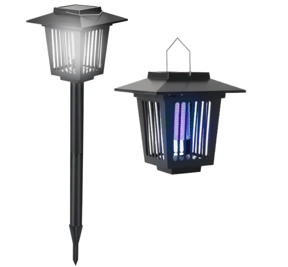 LED solární lampa na hmyz J-22 černá