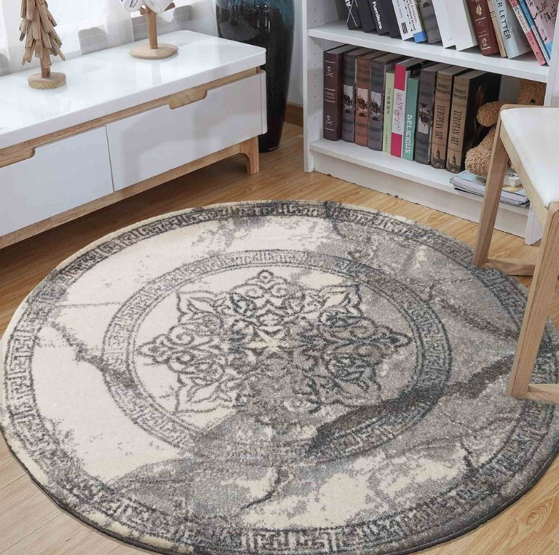 Koberec VISTA 04 sivý rozeta kruh