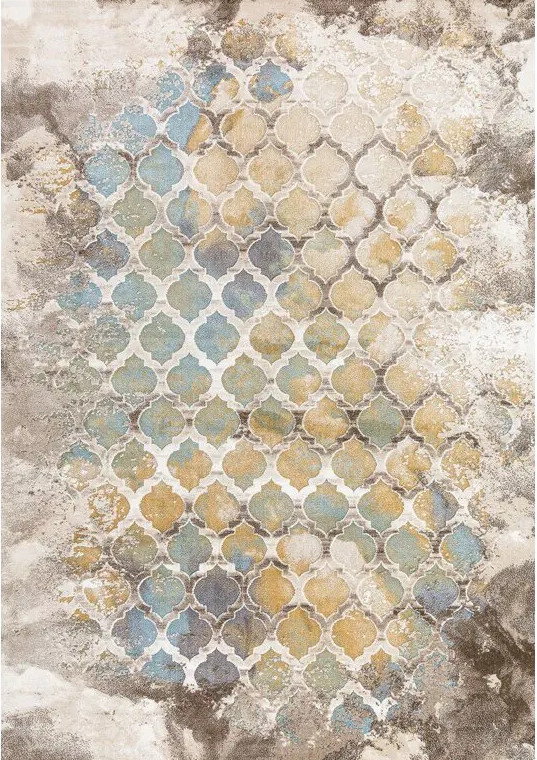 Koberec Palera 675-2 modrý / žlutý